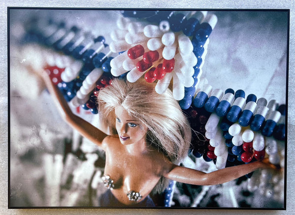 Barbie on the cross