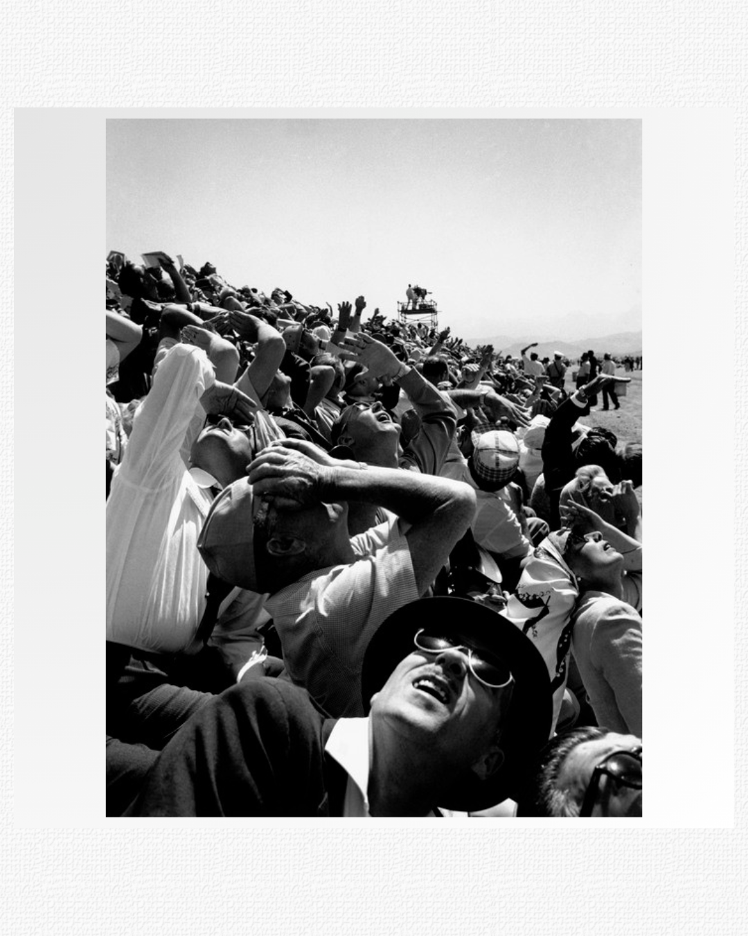 Spectators at a space-age air show - Cornell Capa