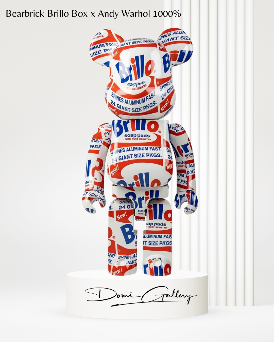 Andy Warhol “Brillo Box”  1000% - Bearbrick