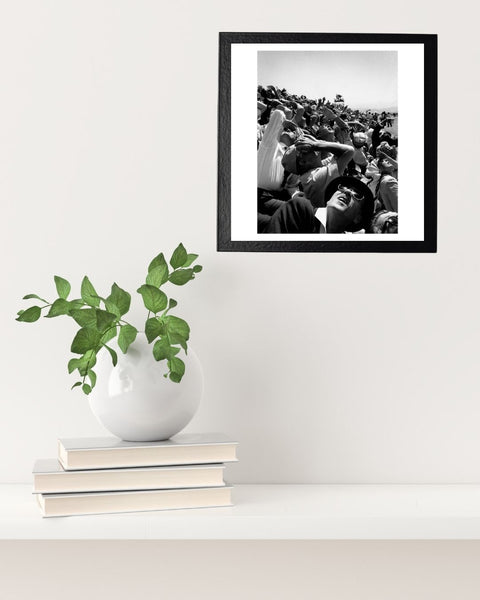 Spectators at a space-age air show - Cornell Capa