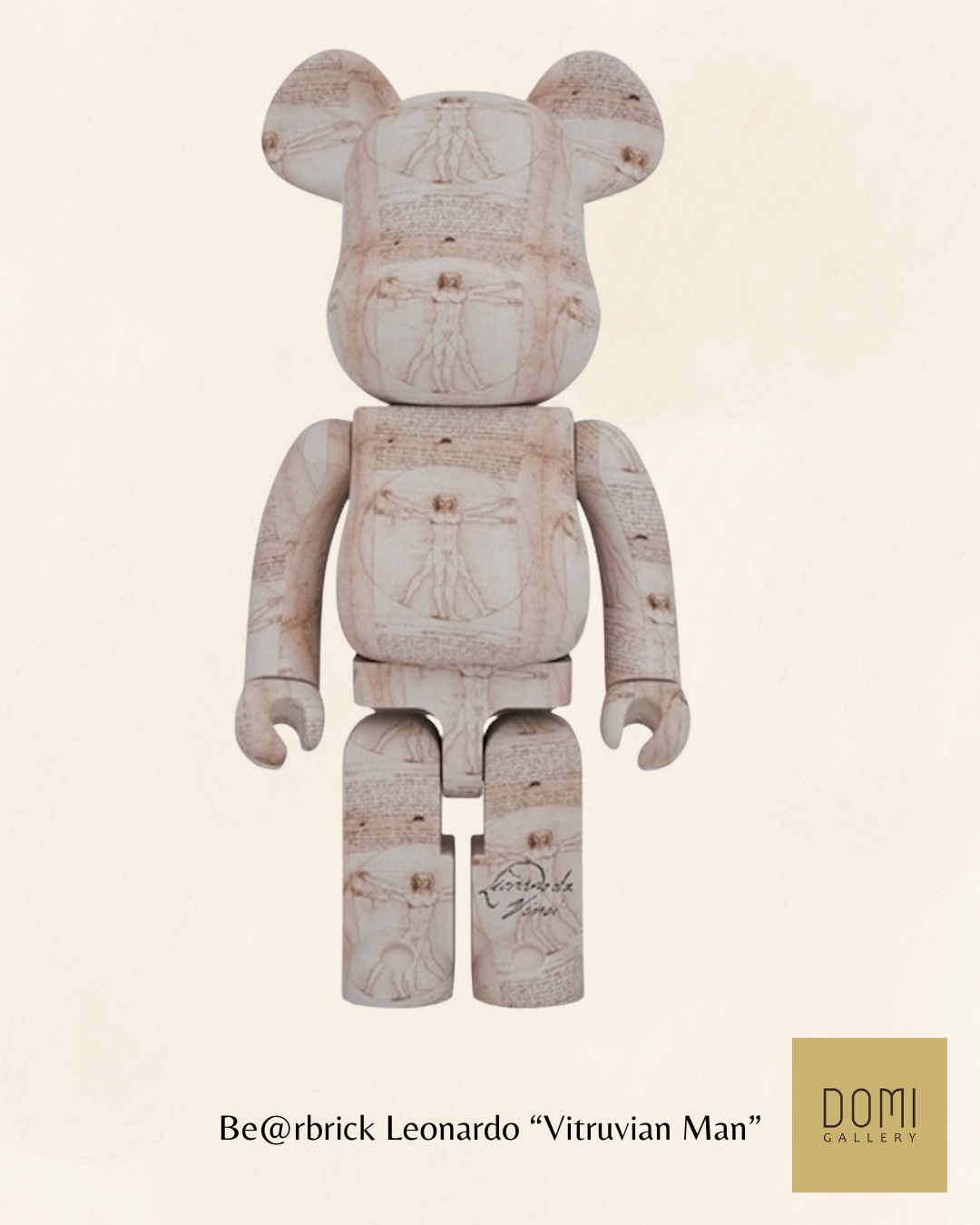 Bearbrick Leonardo Da Vinci - Vitruvian Man
