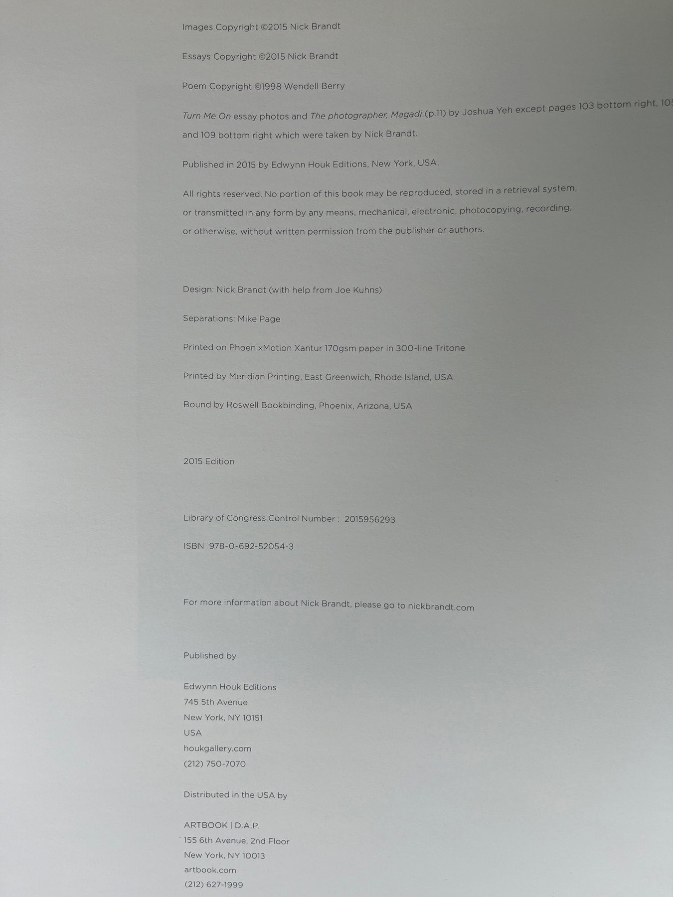 Inherit the dust - Nick Brandt