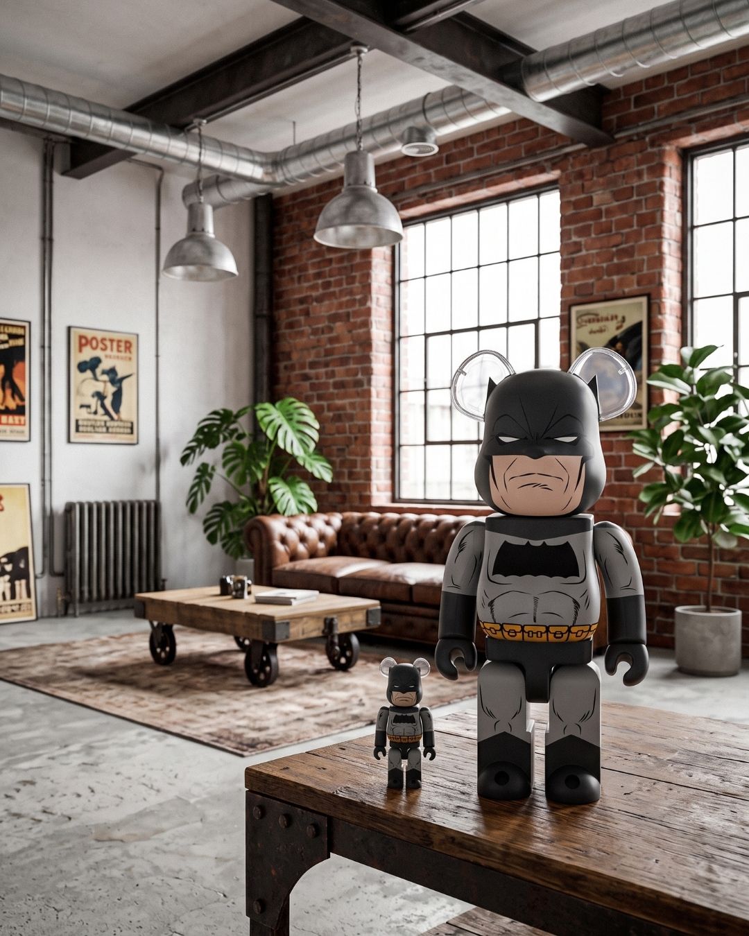 Bearbrick Batman The Dark Knight Returns 100% & 400% set - Art Toy Medicom