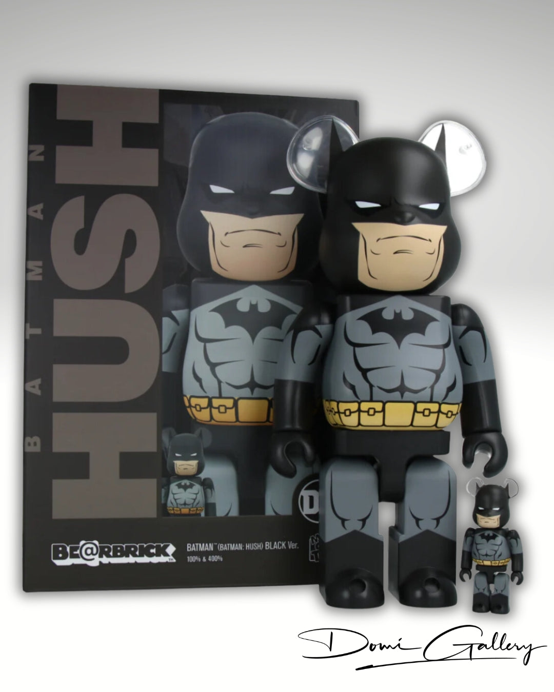 Batman Hush Black Version 400% & 100% - Bearbrick
