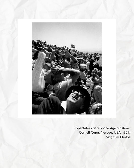 Spectators at a space-age air show - Cornell Capa