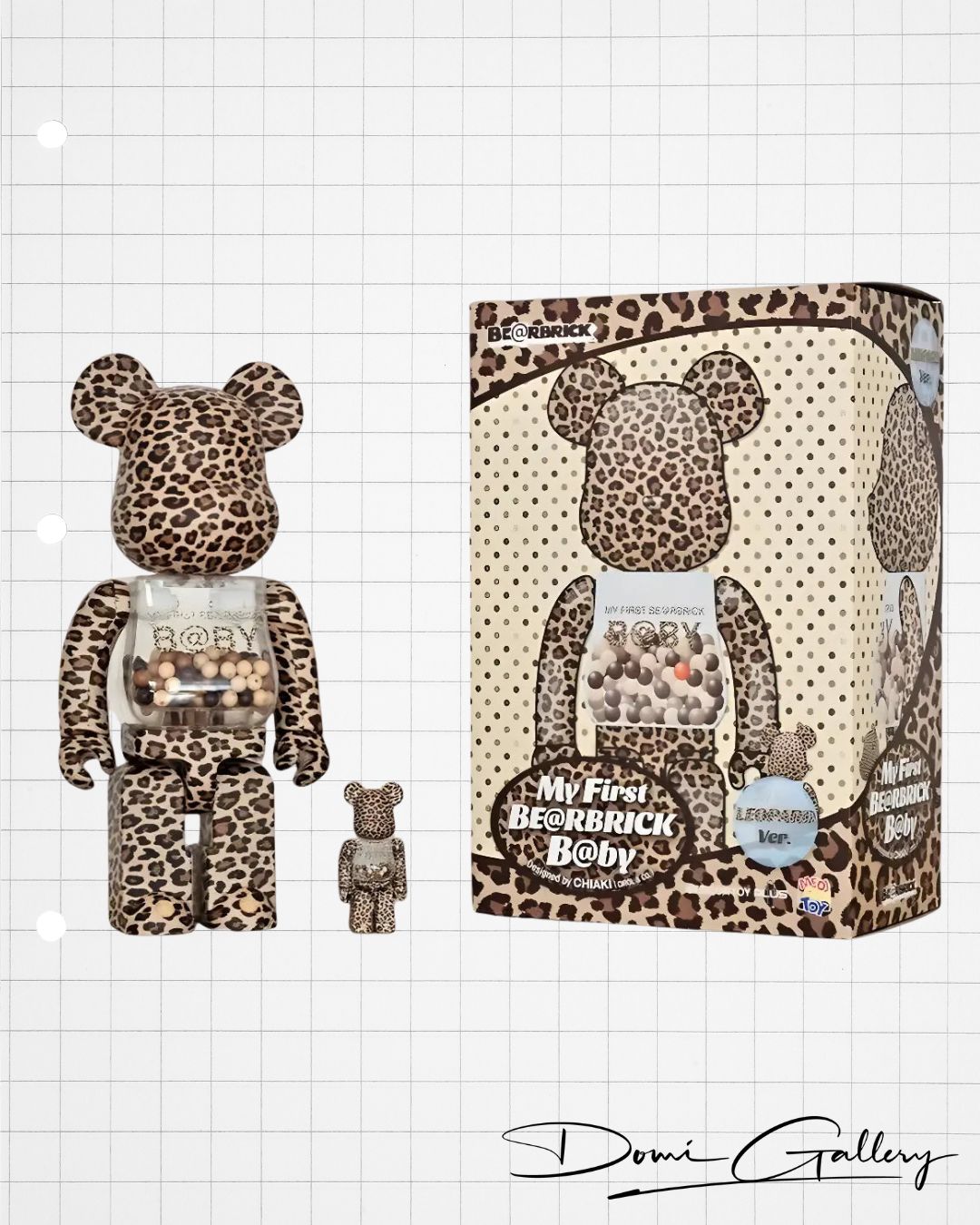 My First Be@rbrick “Baby Leopard” 400% & 100% - Bearbrick