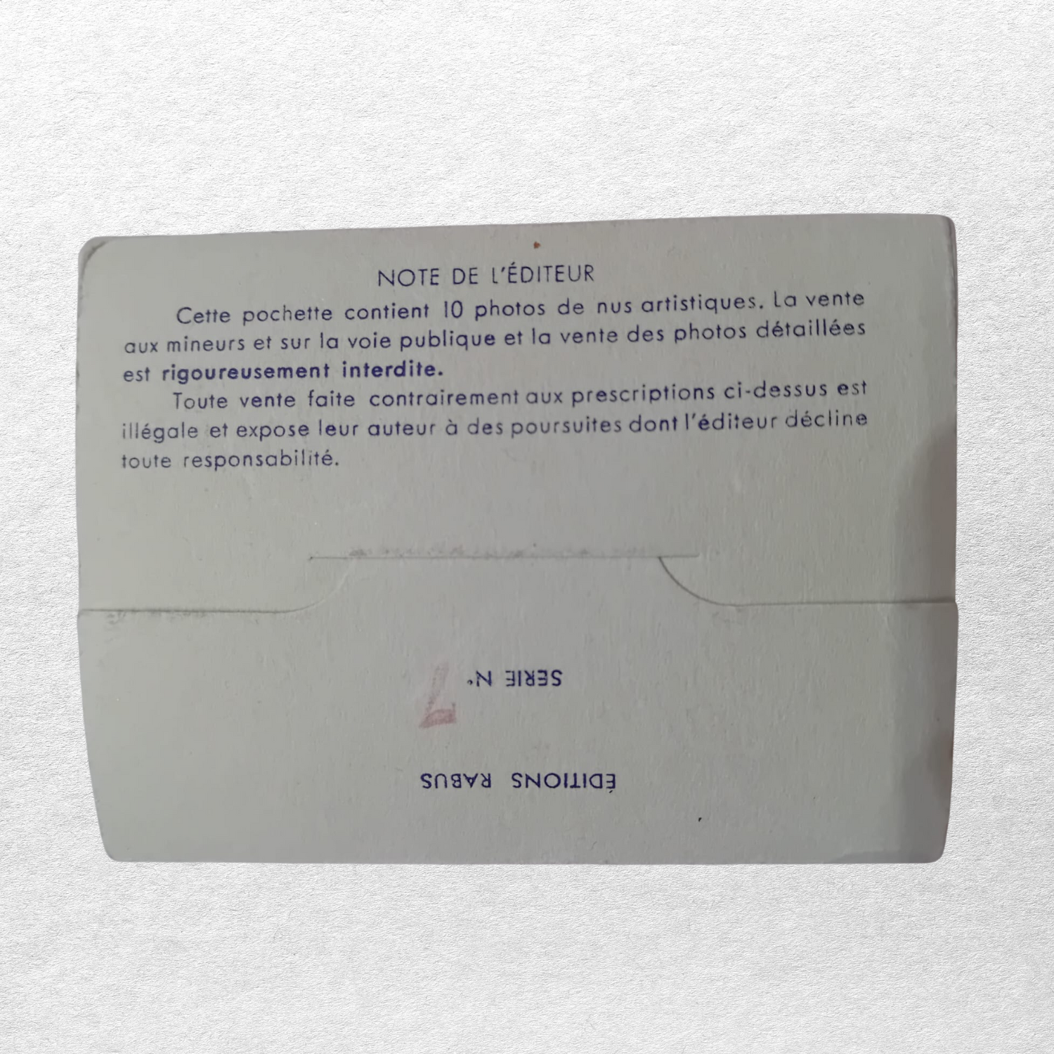 Nus Artistiques Éditions Rabus