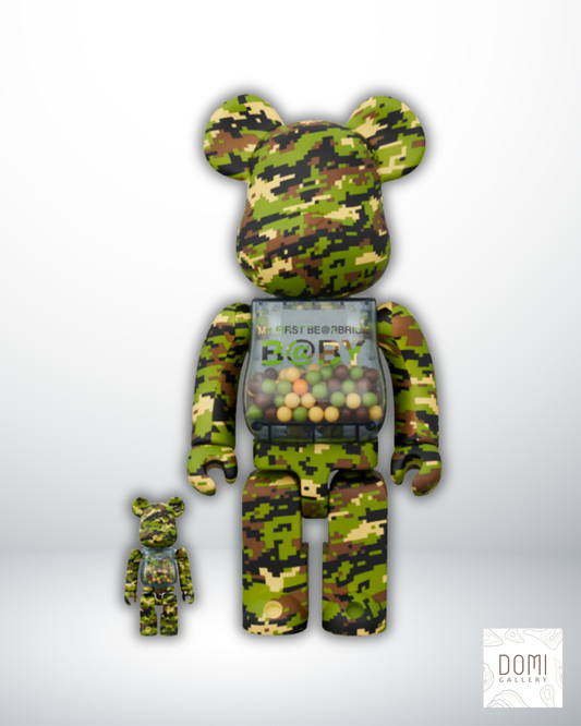 My First Be@rbrick Baby Digital Camo 400% & 100% - Bearbrick