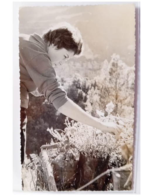 Donna e fiori - Vintage