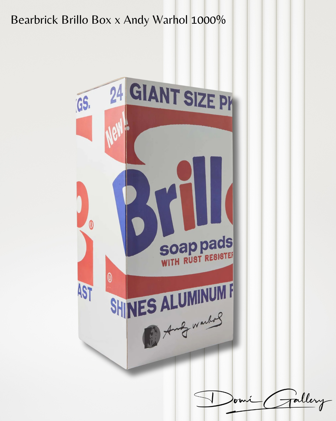 Andy Warhol “Brillo Box”  1000% - Bearbrick