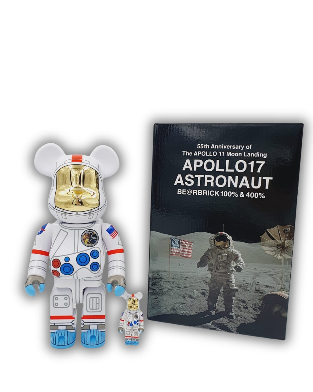 Apollo 17 “Astronaut” –400% & 100% - Bearbrick