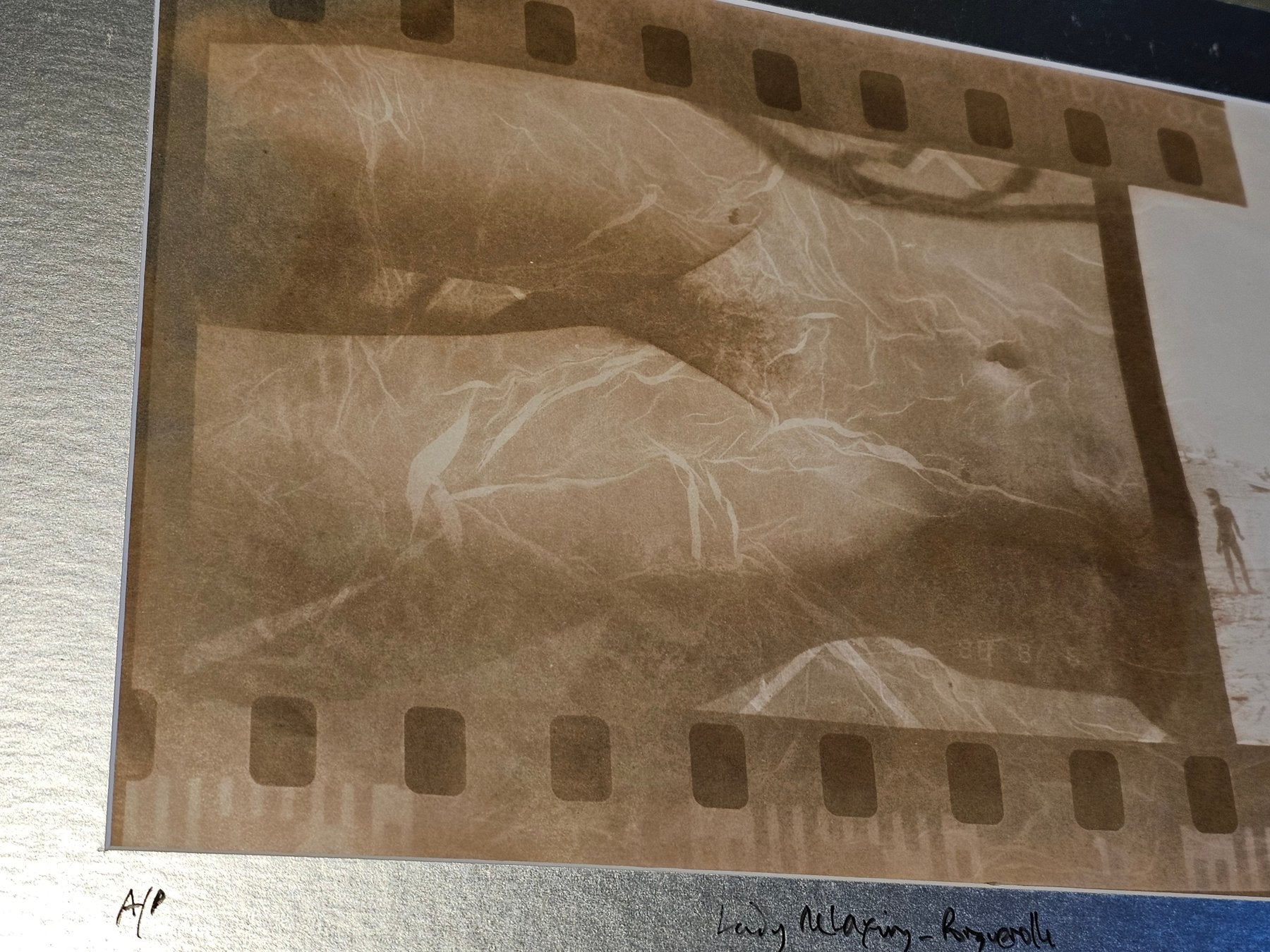 Lady Relaxing - Nude sunbather on Porquerolles beach - Michael Joseph