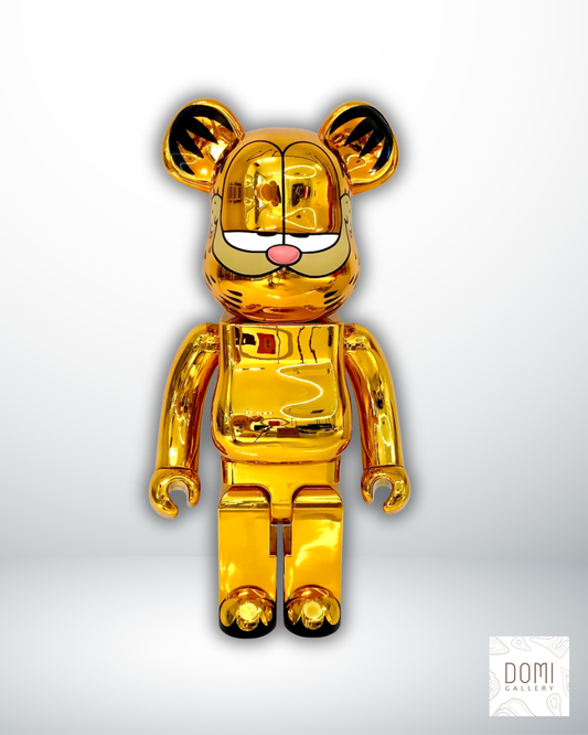 Medicom Toy Be@rbrick - Garfield Gold Chrome 1000%