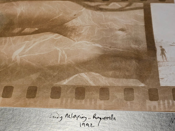 Lady Relaxing - Nude sunbather on Porquerolles beach