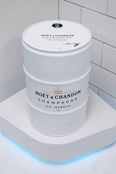 Moet & Chandon Ice Imperial Barrel Metal Sculpture