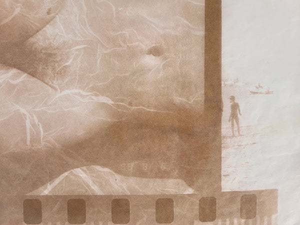 Lady Relaxing - Nude sunbather on Porquerolles beach