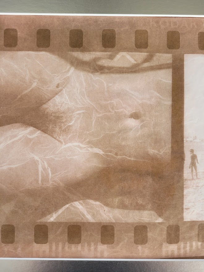 Lady Relaxing - Nude sunbather on Porquerolles beach - Michael Joseph