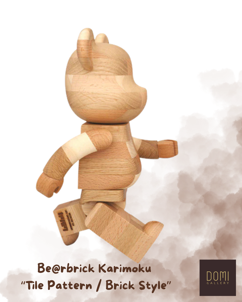 Karimoku  Tile Pattern / Brick Style  1000%-  Bearbrick
