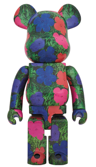 Andy Warhol “Flowers” 1000% - Bearbrick