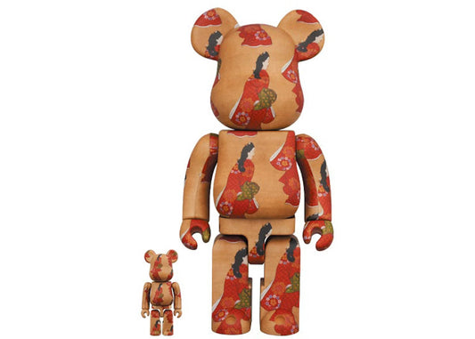 Hishikawa Moronobu “Beauty Looking Back” 100% 400% - Bearbrick