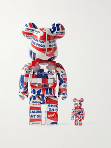 Medicom Toy Be@rbrick - Andy Warhol Brillo 2022, 400% & 100%