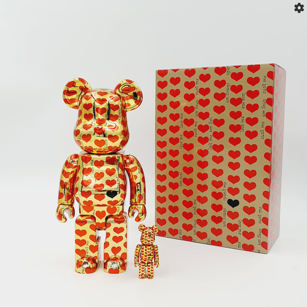 Bearbrick Amplifier gold heart - Medicom