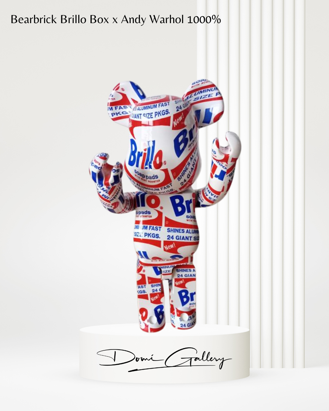 Bearbrick Andy Warhol “Brillo Box”  1000% 
