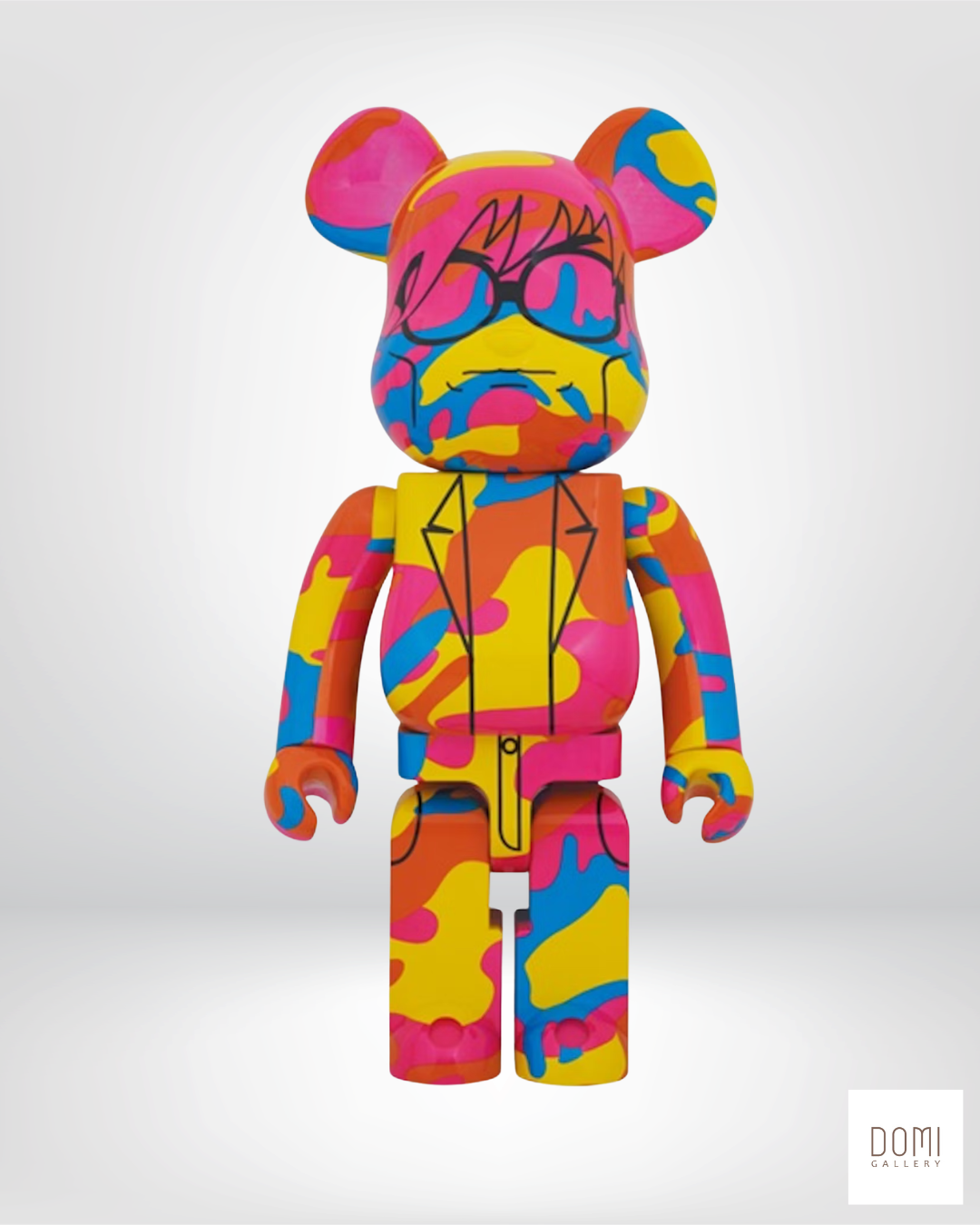 Bearbrick Andy Warhol “Camouflage”  1000% – Art Toy Medicom