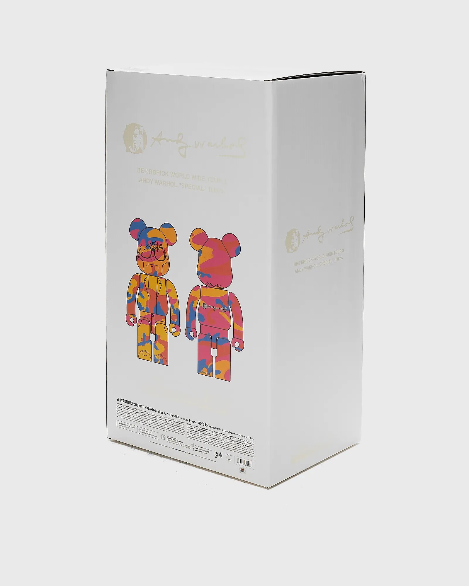 Bearbrick Andy Warhol “Camouflage”  1000% box