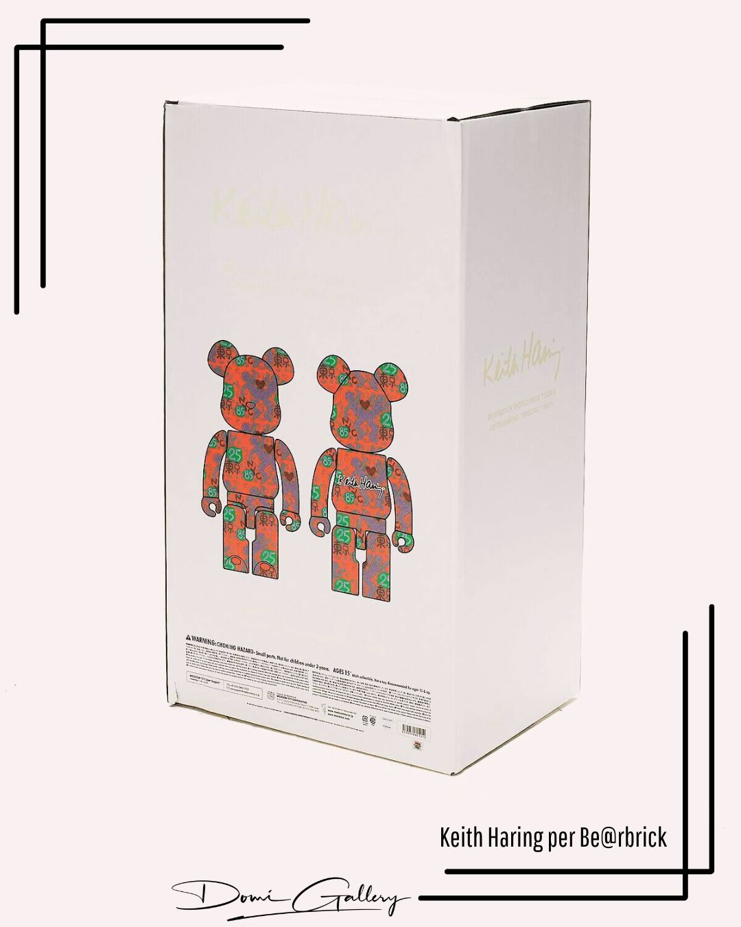 Bearbrick Keith Haring BWWT #3 box