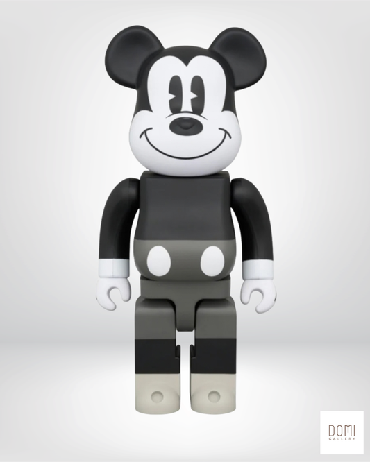 Bearbrick Mickey Mouse (Black & White) 400% - Art Toy Medicom