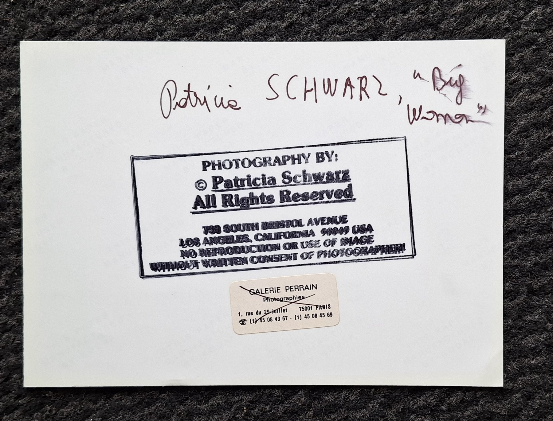 Big Woman - Patricia Schwartz