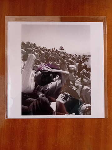 Spectators at a space-age air show