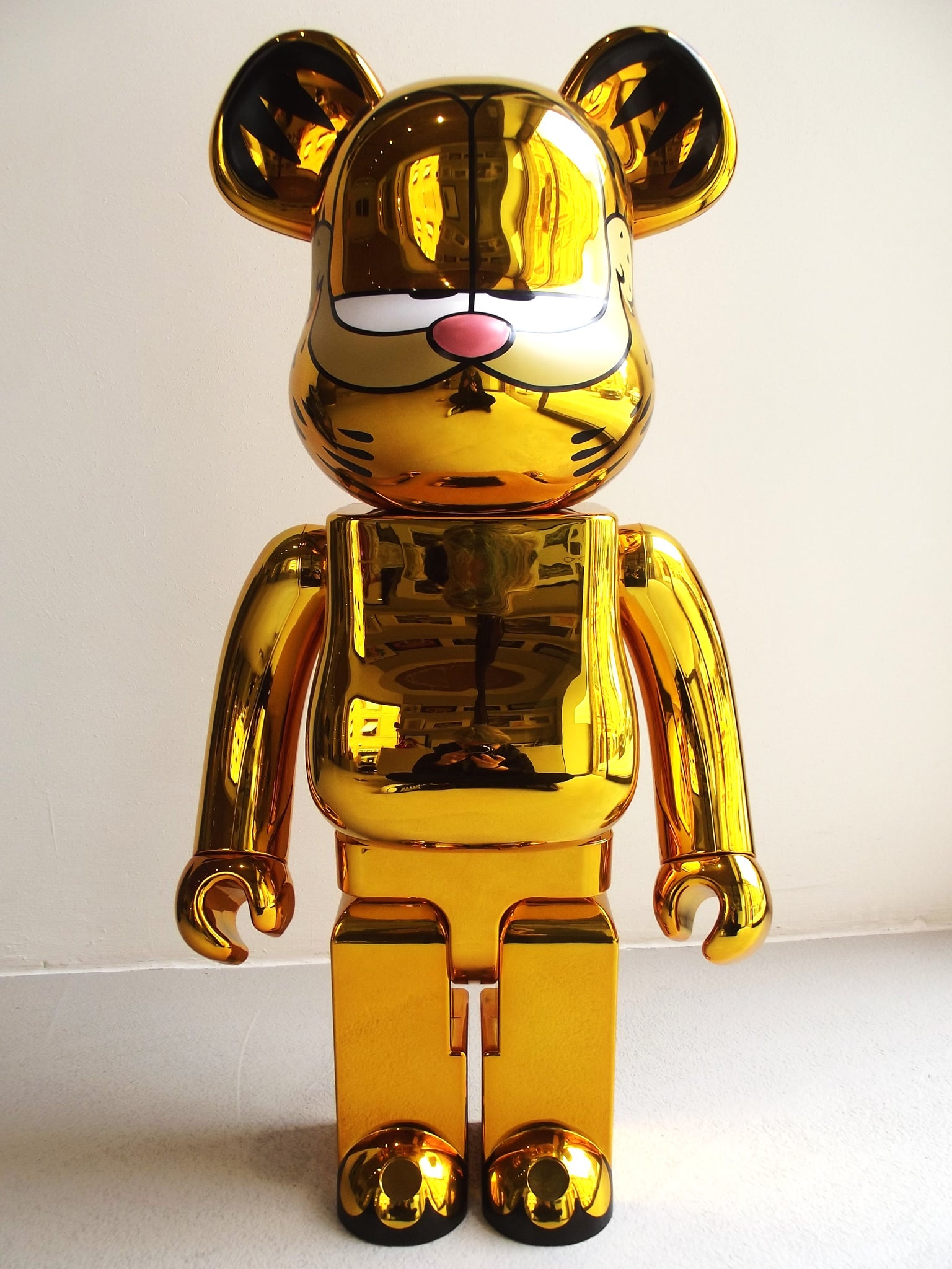 Medicom Toy Be@rbrick - Garfield Gold Chrome 1000%