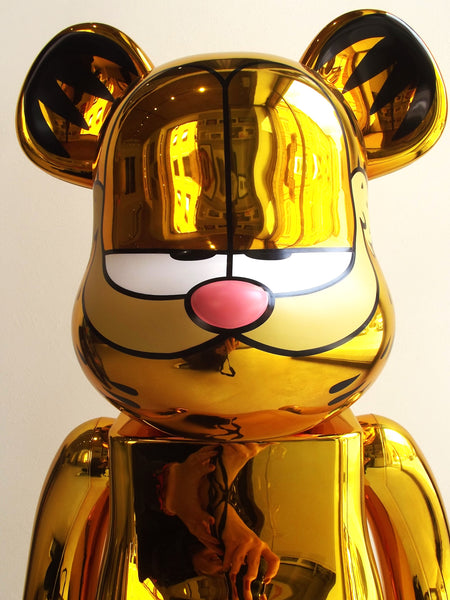 Medicom Toy Be@rbrick - Garfield Gold Chrome 1000%