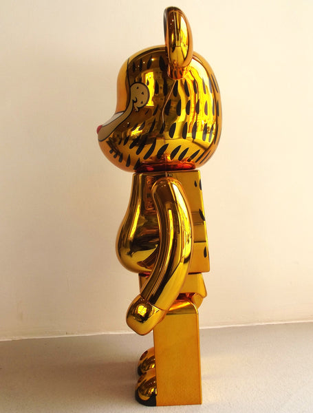 Medicom Toy Be@rbrick - Garfield Gold Chrome 1000%