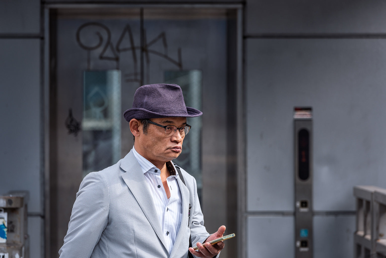 Man wearing a hat