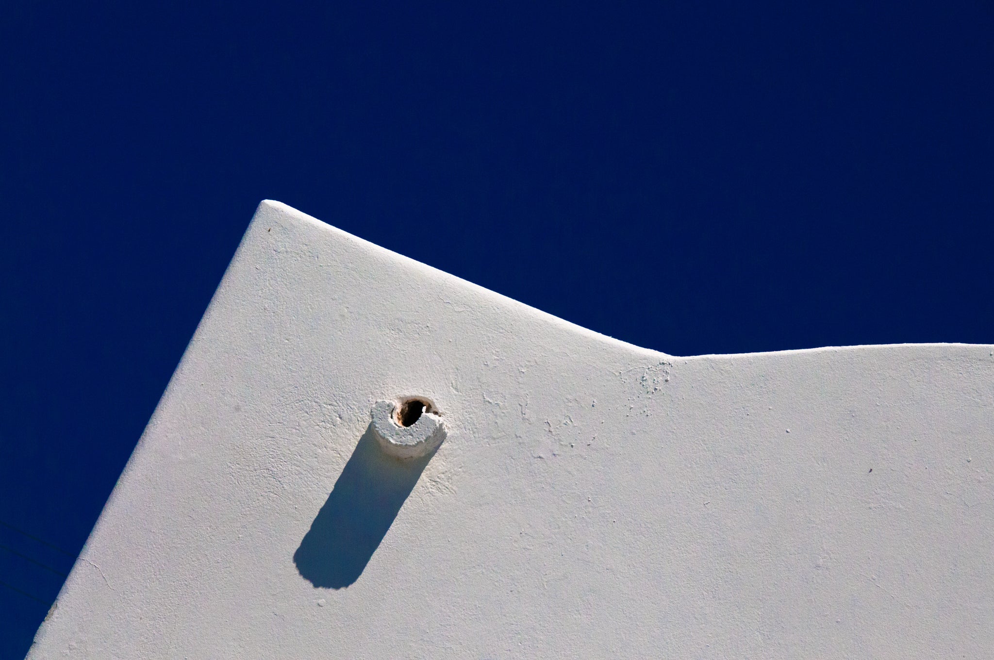 Geometrie bianche e blu