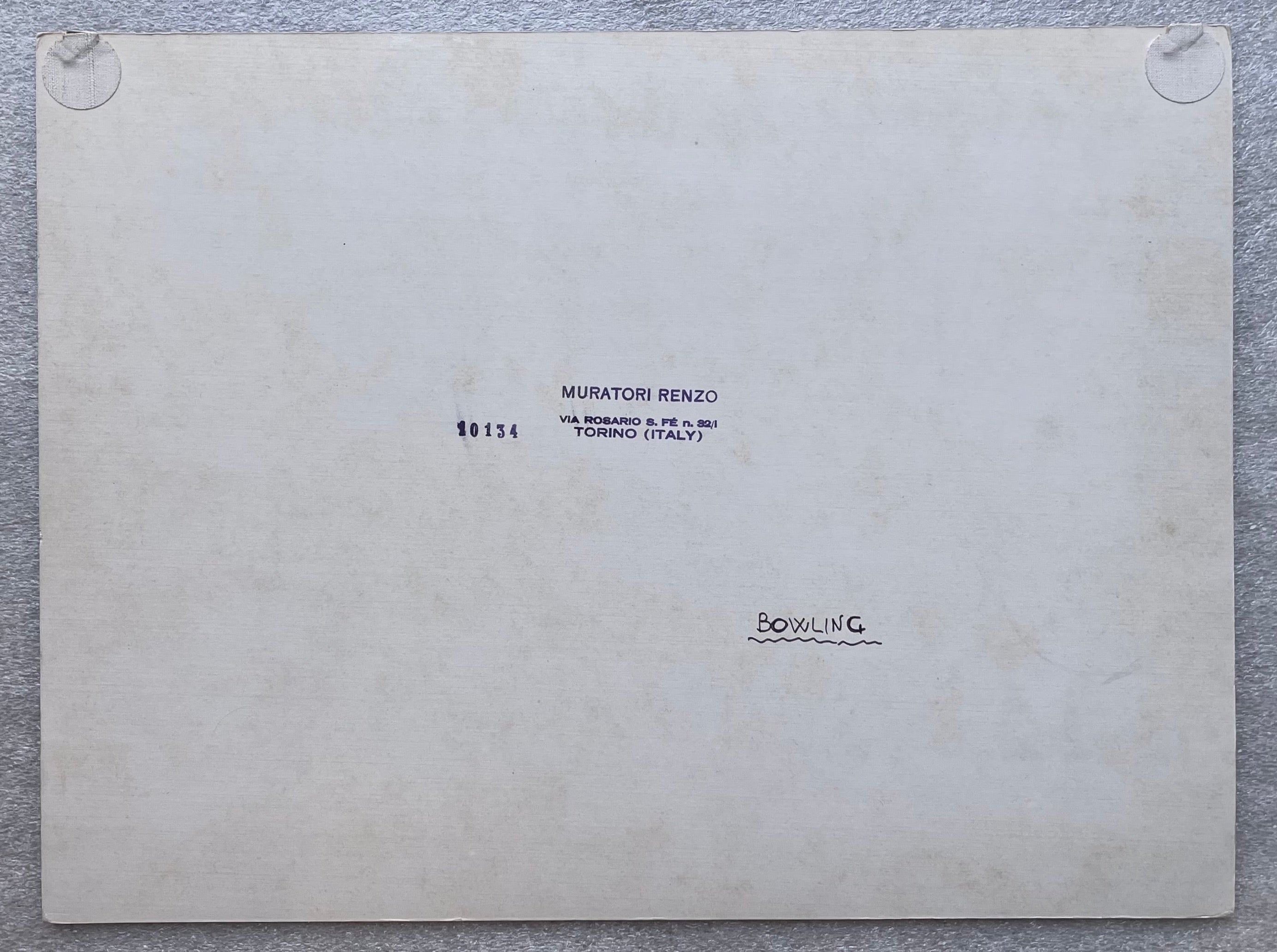 Bowling (1970) Renzo Muratori