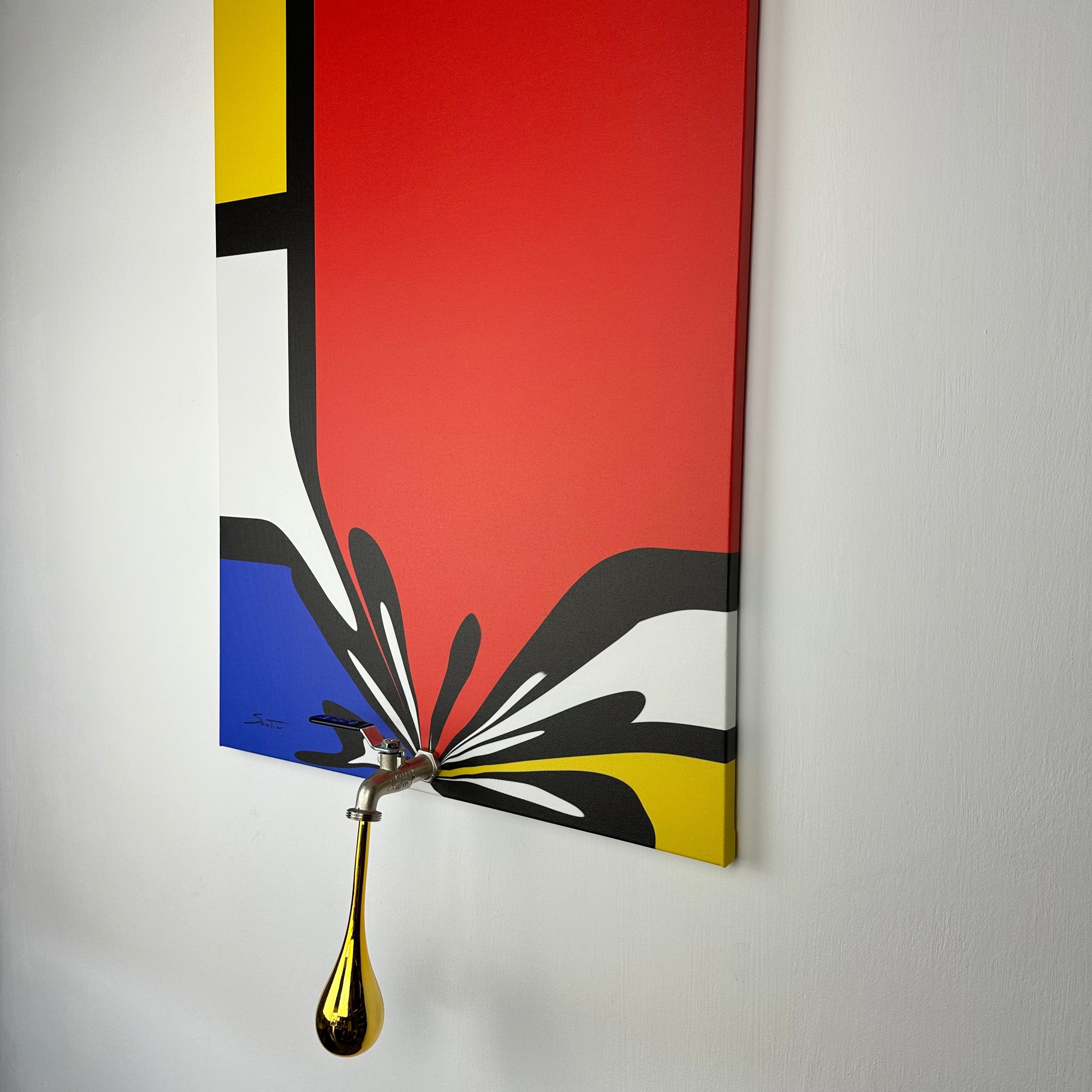 Running Out Tela - Mondrian - Santicri