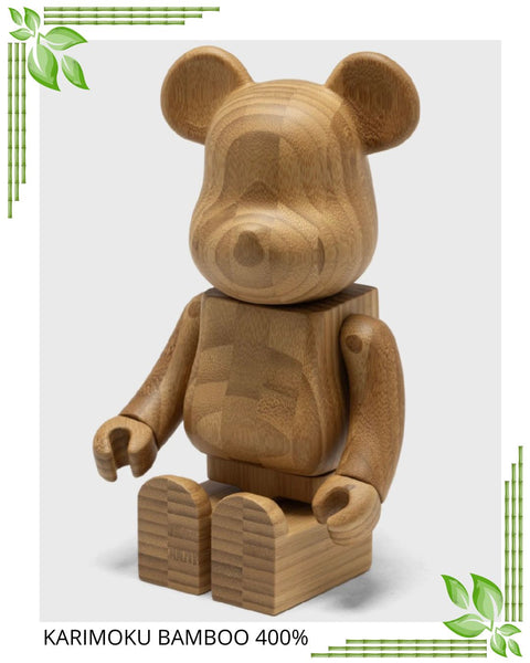 Karimoku Bamboo 400%-  Bearbrick