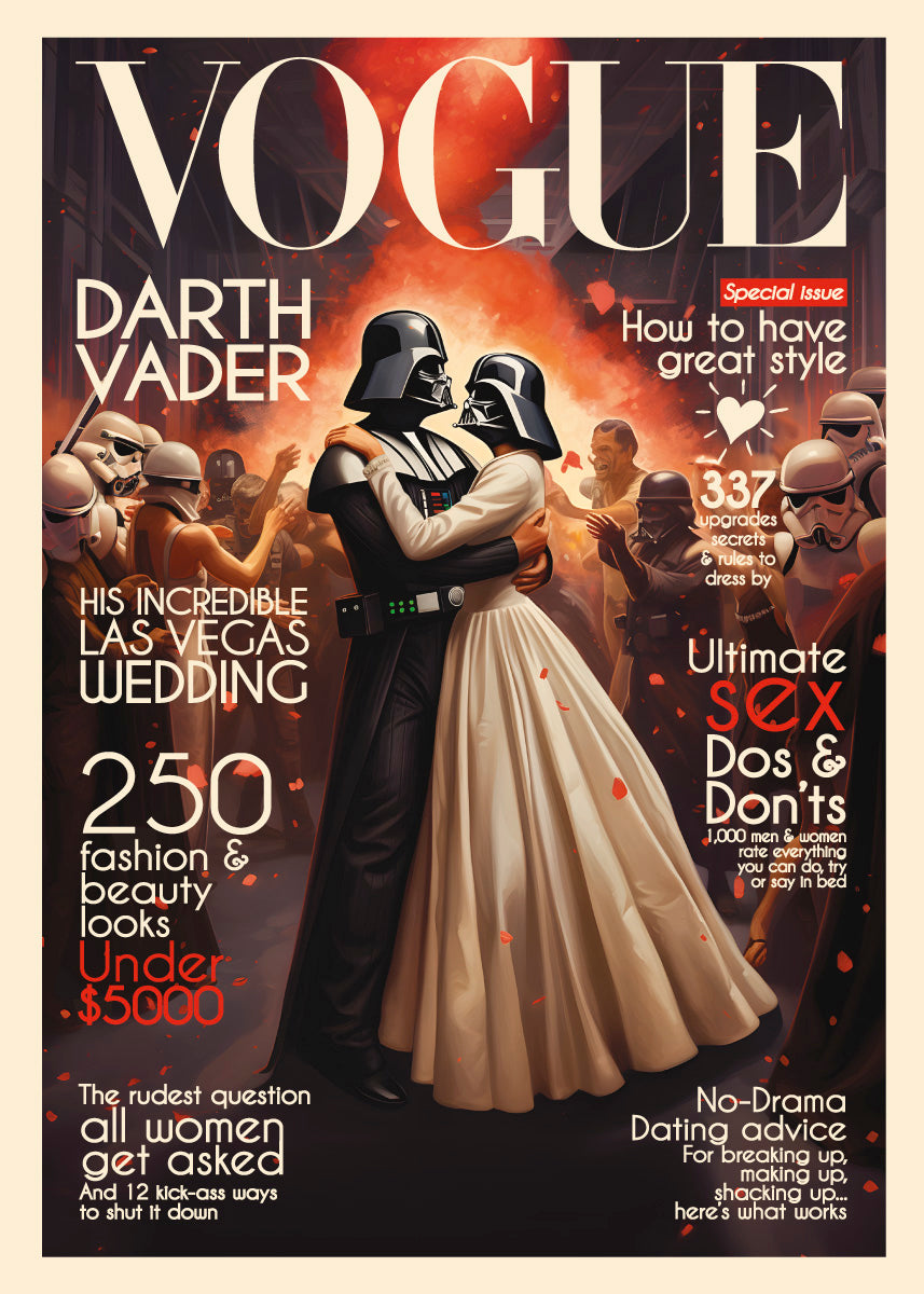 Darth Vader Wedding (Vogue Edition) -Kobalt