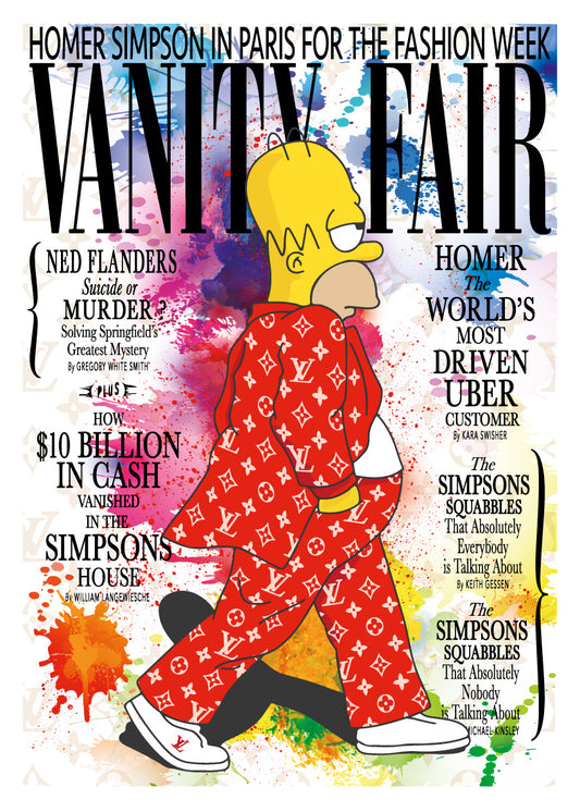 Homer's Fashion Week - Vanity Fair - Colors (red suit)