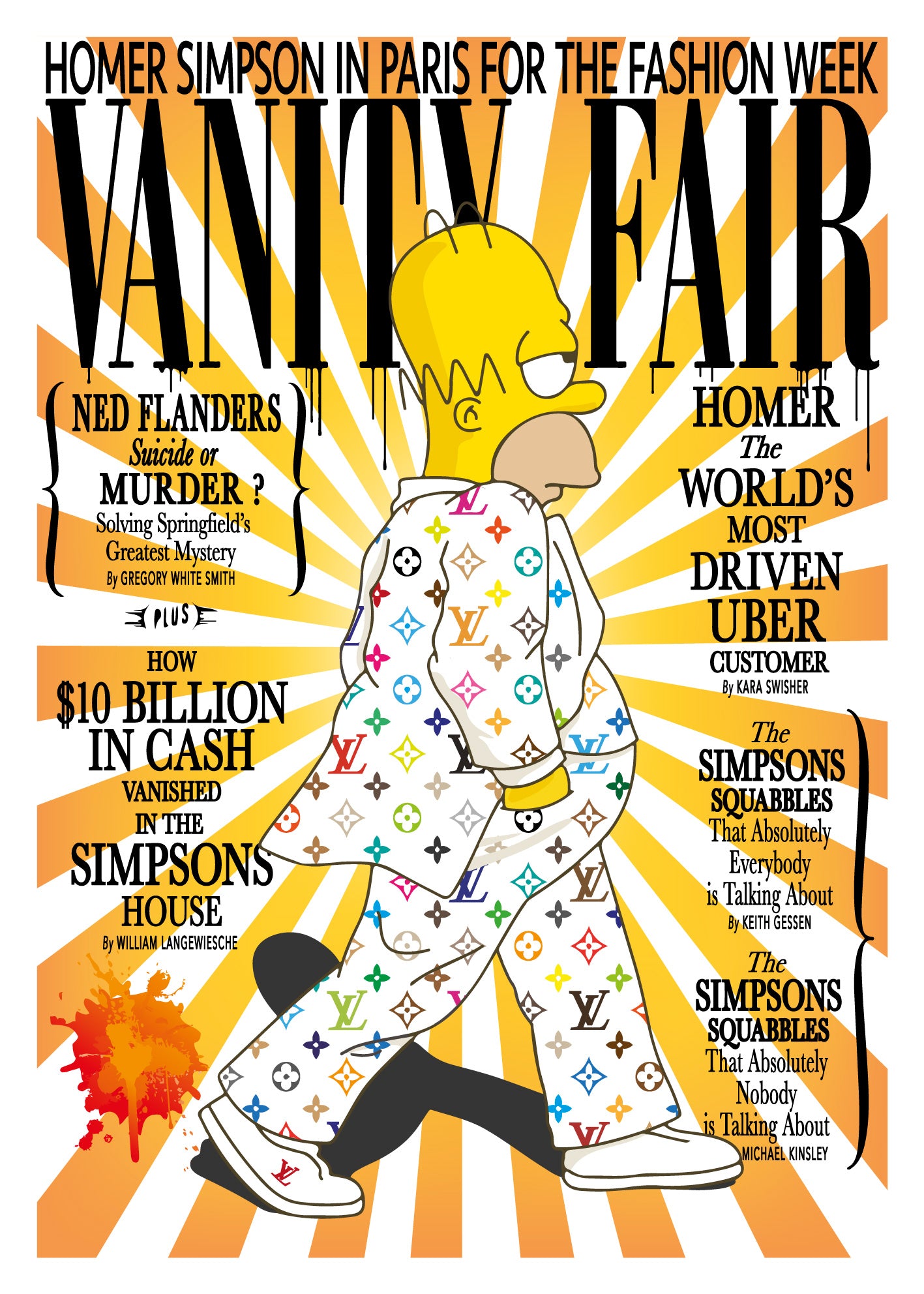 Homer's Fashion Week - Vanity Fair (yellow)