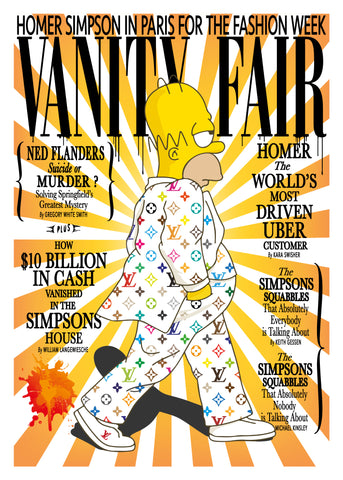 Homer's Fashion Week - Vanity Fair (yellow)