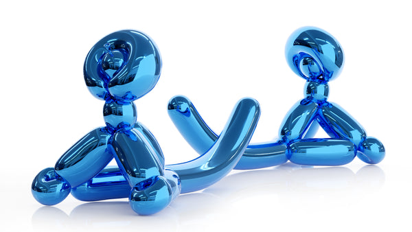 Balloon Monkey L (Blue)