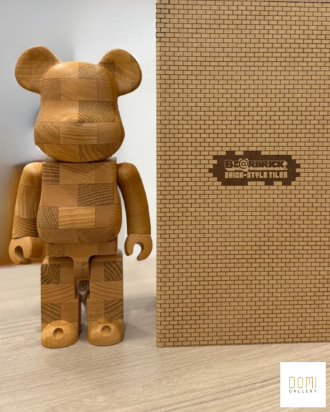 Karimoku  Tile Pattern / Brick Style  1000%-  Bearbrick