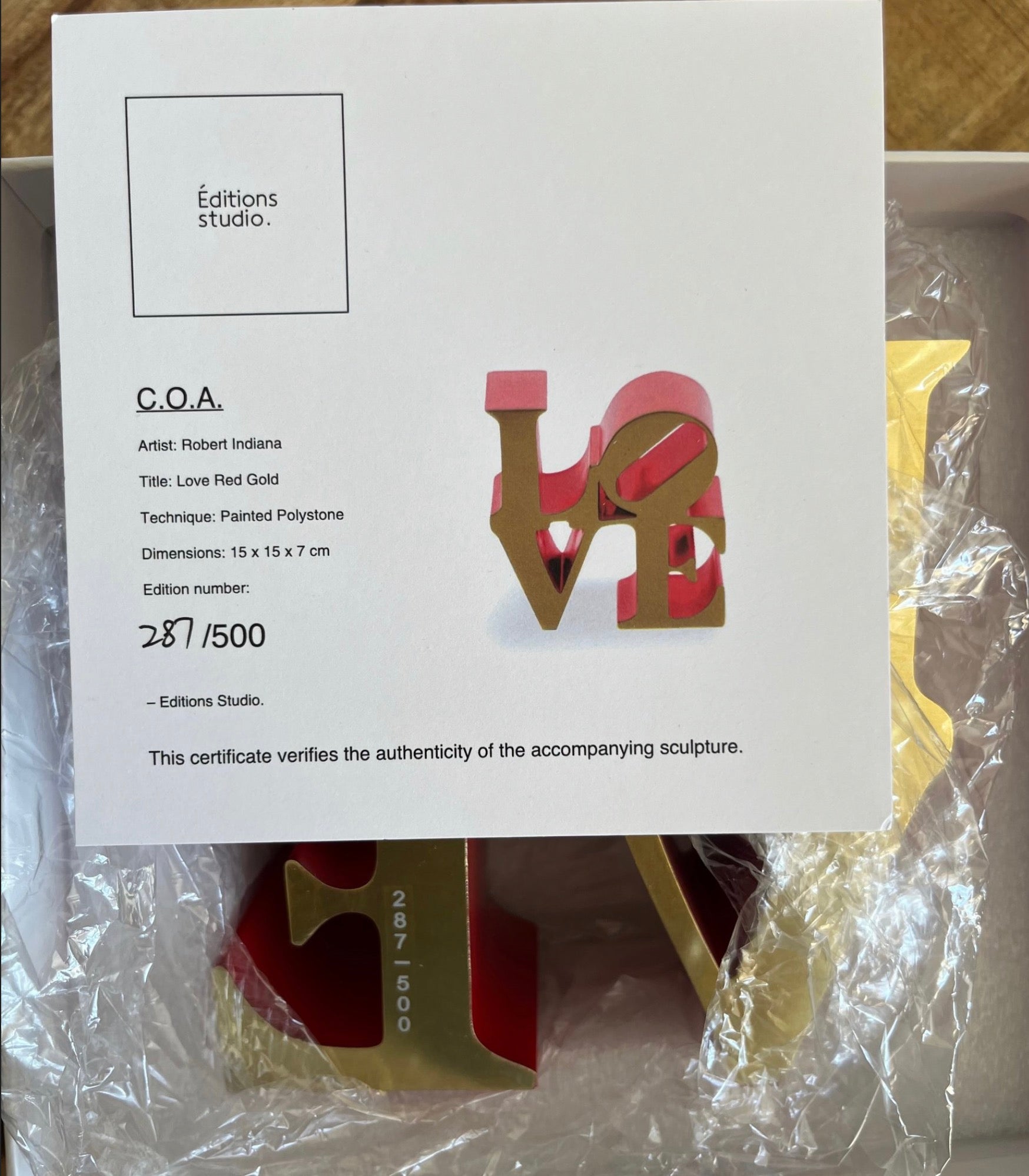 Classic Love (Red and Gold) - Robert Indiana