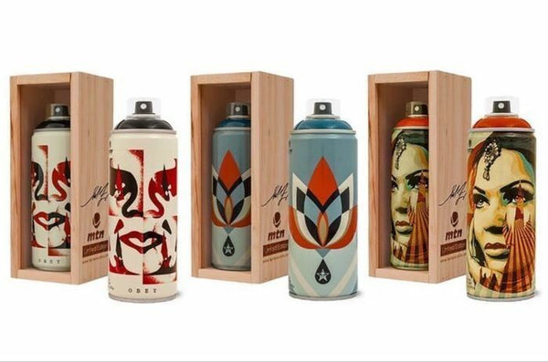 Spray Can Set Signed