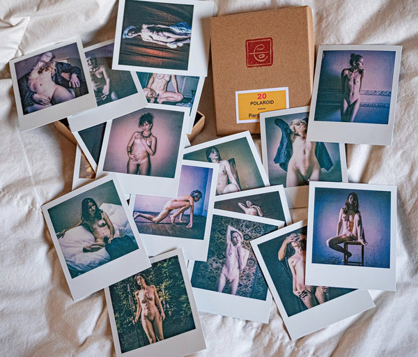 Box of 20 erotic polaroids